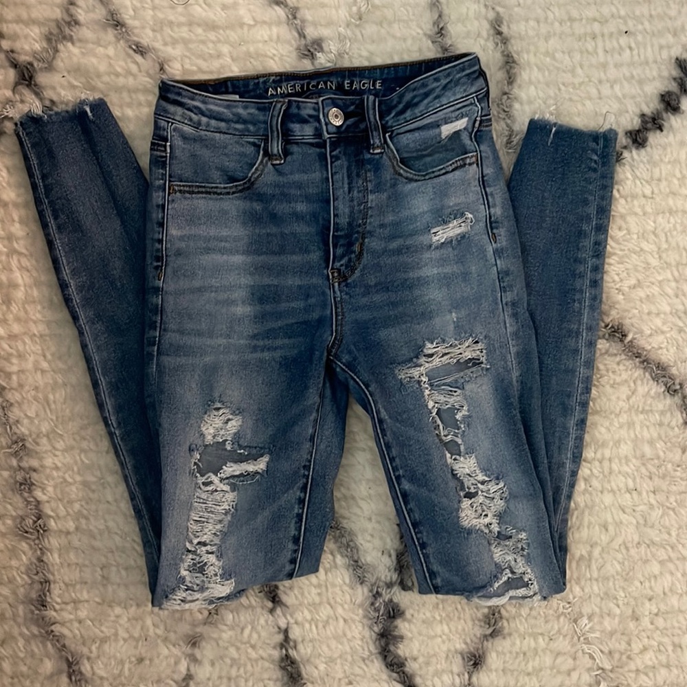 American eagle super high rise jegging